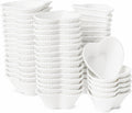 Heart Shape Ceramic Dipping Bowls 50 Pack - Compact Stackable Set
