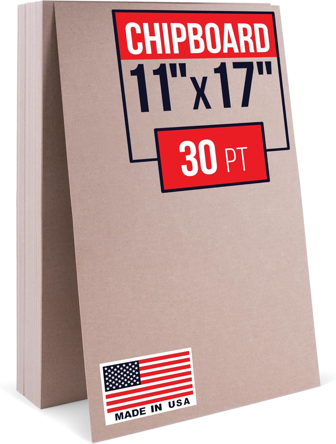 11in x 17in Brown Kraft Chipboard Sheets for Crafting Projects