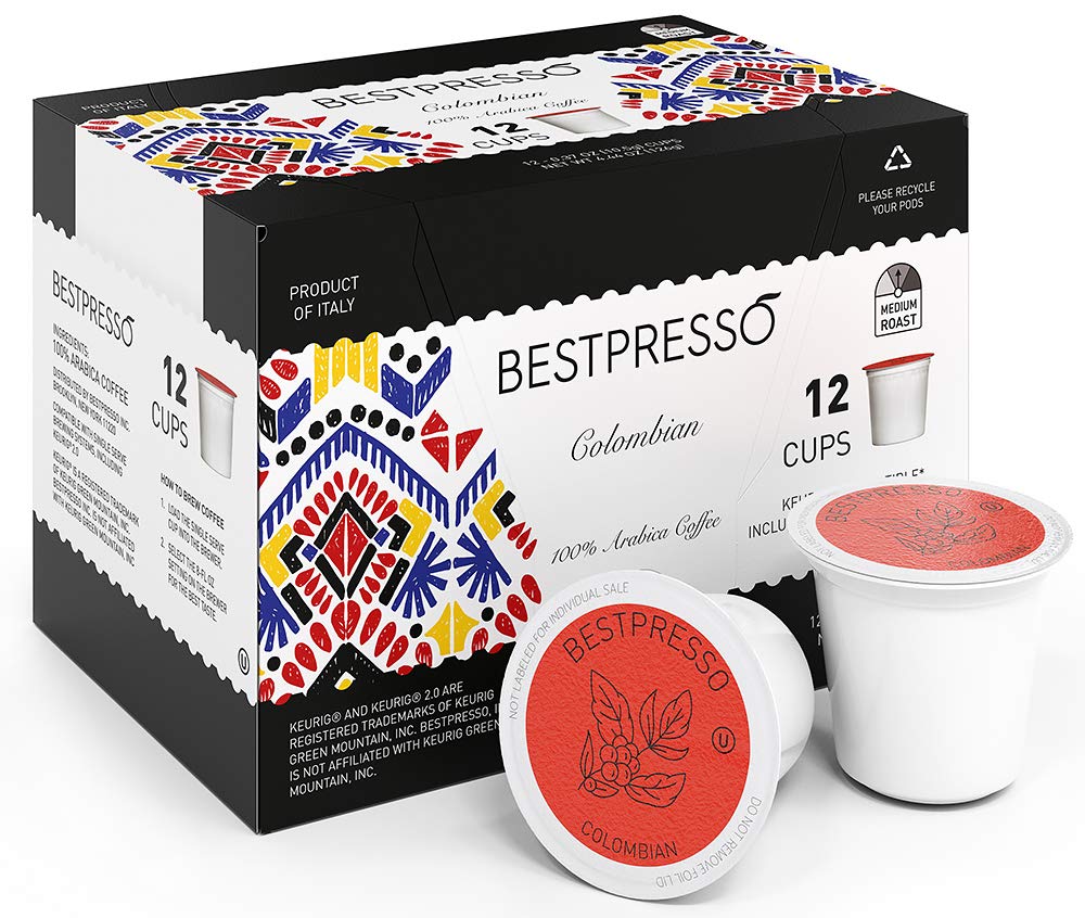 Bestpresso Colombian Medium Roast K-Cup Pods for Keurig 2.0