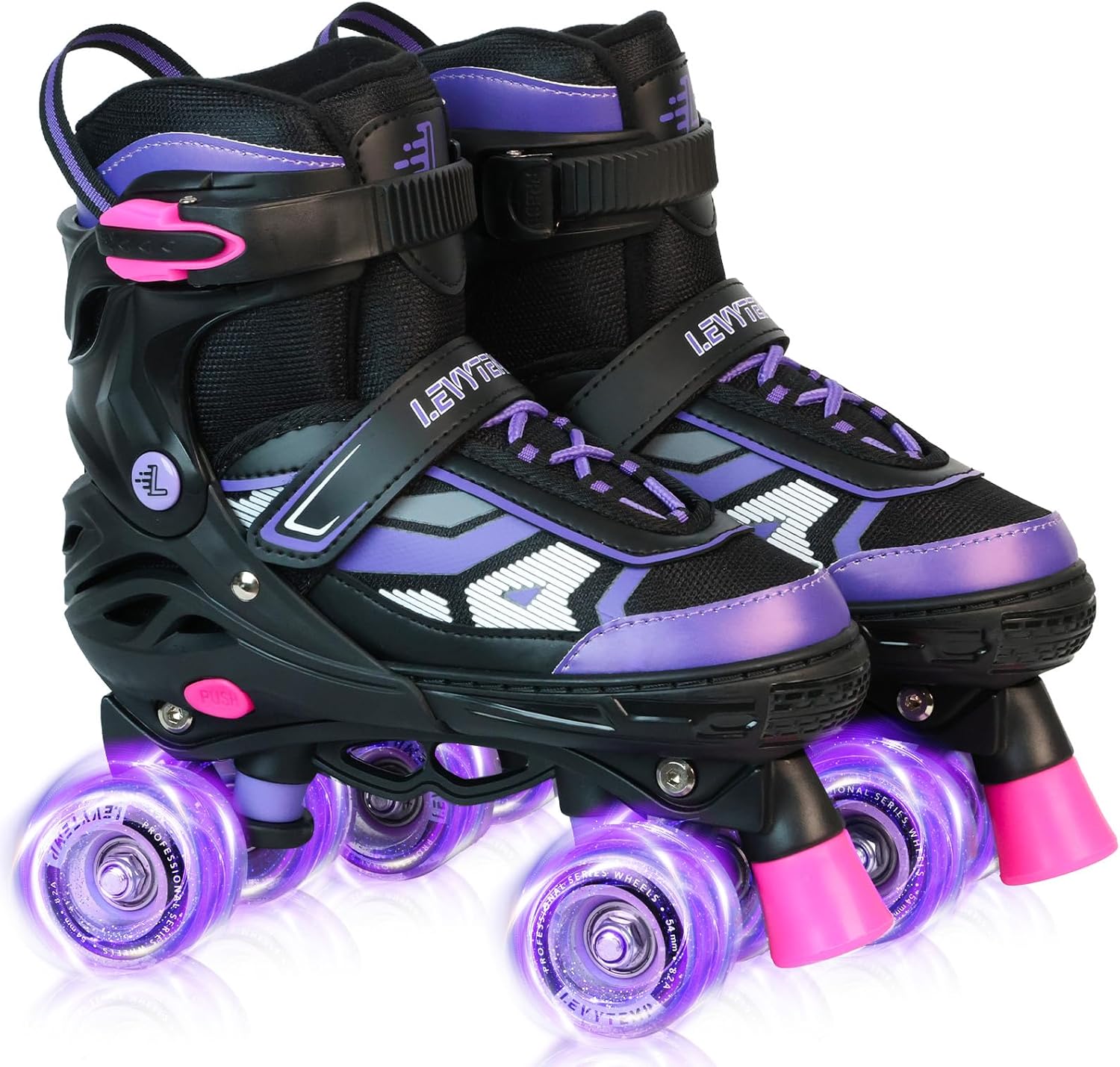 Adjustable Roller Skates for Kids with Light Up Wheels