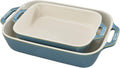 Staub Ceramic Rectangular Baking Dish Set, Casserole Dish - Rustic