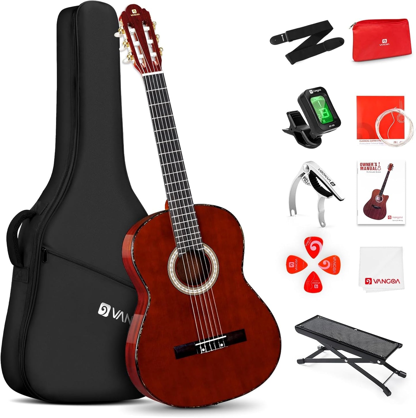 Full Size Classical Guitar 39 Inch Ideal for Beginners Adults
