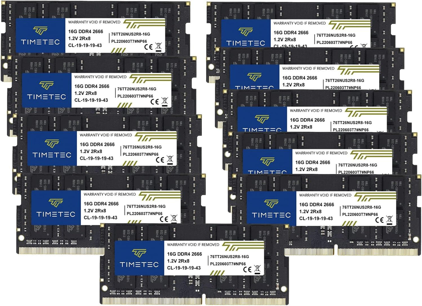 Timetec 160GB DDR4 2666MHz RAM Module Upgrade for Laptops