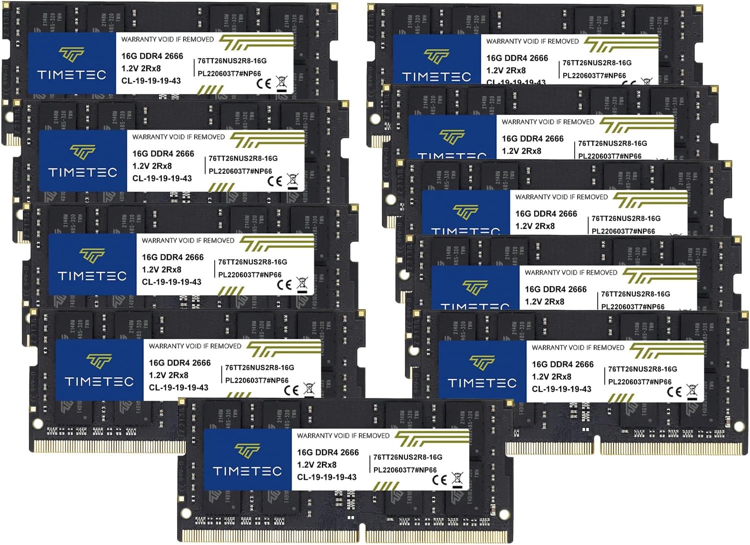 Timetec 160GB DDR4 2666MHz RAM Module Upgrade for Laptops