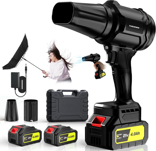 Cordless Leaf Blower with 980,000 RPM Turbo Power for Yard Care