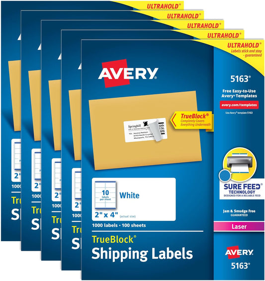 Avery Printable Shipping Labels for Mailing and Shipping Needs