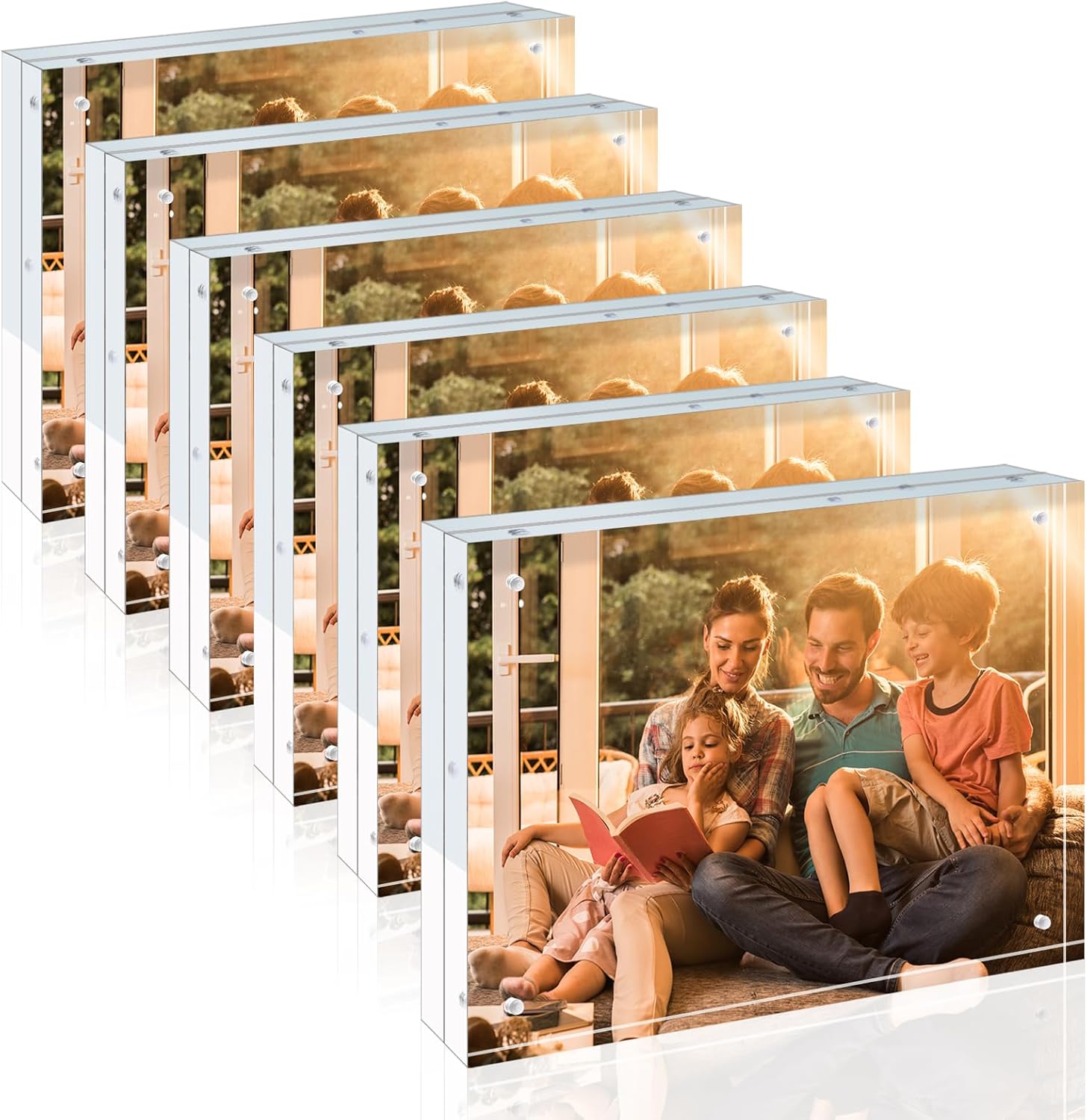 Egofine 8x10 Acrylic Frames 6 Pack for Stunning Displays