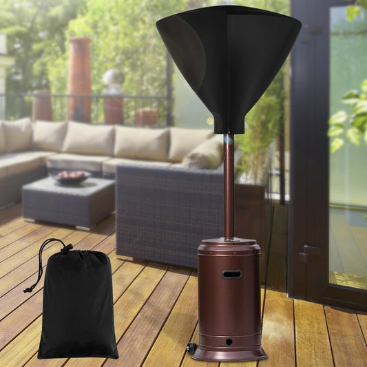 Waterproof Round Patio Heater Cover - 34D | Zipper, Dustproof, Storage Bag