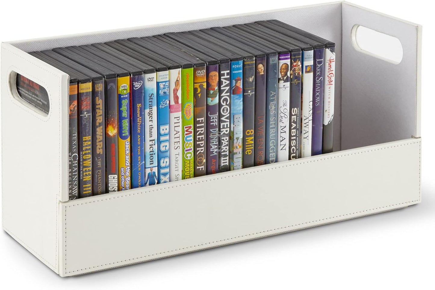 Stylish DVD Storage Box for Organizing Movies and Games