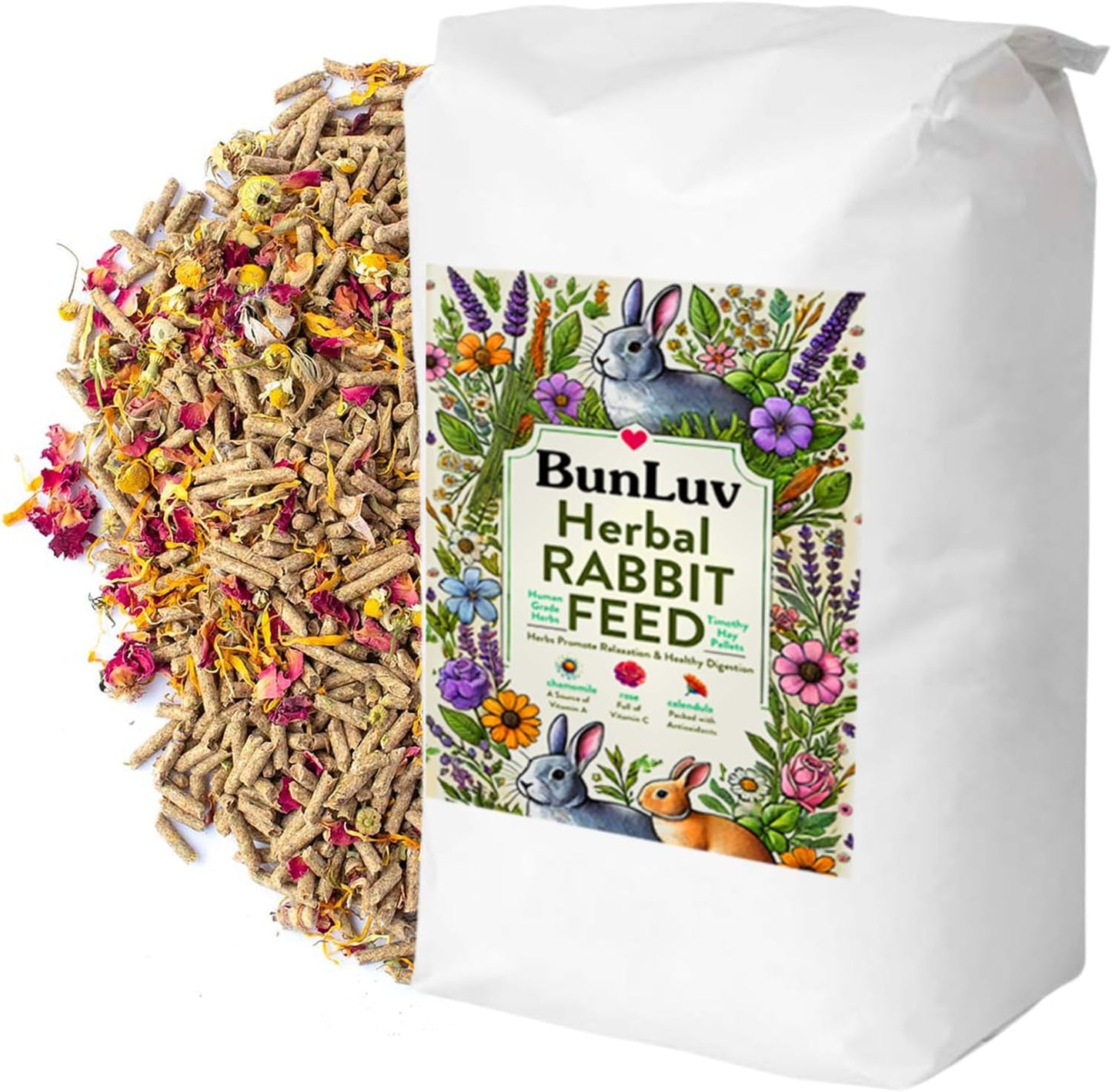 Pampered Chicken Mama Herbal Rabbit Feed for Healthy Bunnies