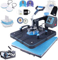 HORGELU 5 in 1 Heat Press Machine 15x15 in - Combo Sublimation