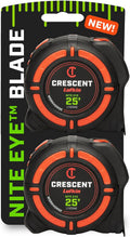 Crescent Lufkin 25 Ft. WORKHORSE NITE EYE Tape Measure 2 Pack - High