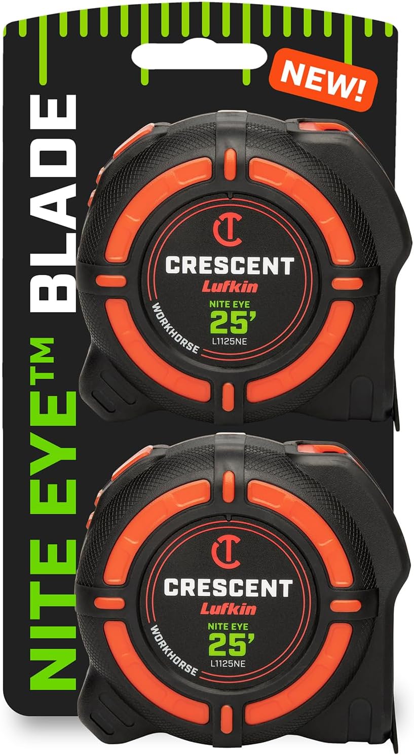 Crescent Lufkin 25 Ft WORKHORSE NITE EYE Tape Measure Review