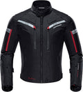 Motorcycle Jacket for Men - Waterproof Windproof Armoured Protection