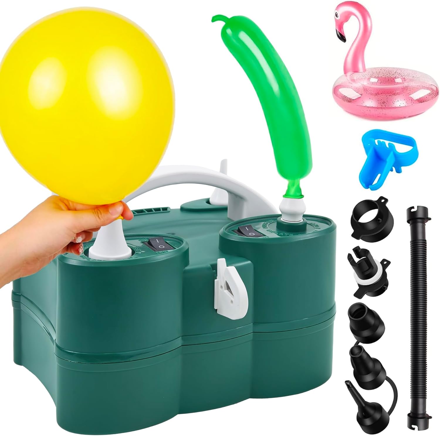 PCFING Electric Balloon Pump: 3-in-1 Inflator for All Balloons