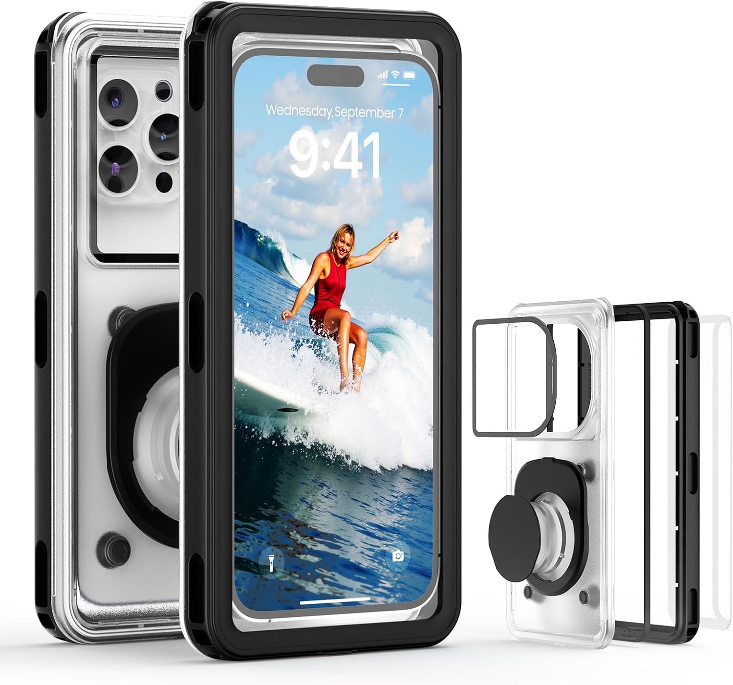 Waterproof Phone Pouch Case for Snorkeling and Beach Fun