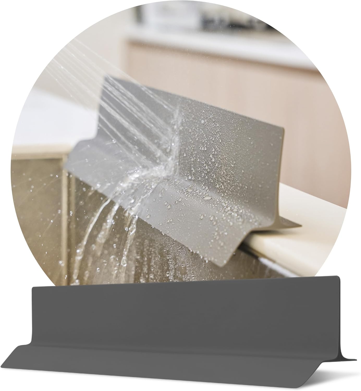 Premium Silicone Kitchen Sink Splash Guard for Clean Cooking 19in