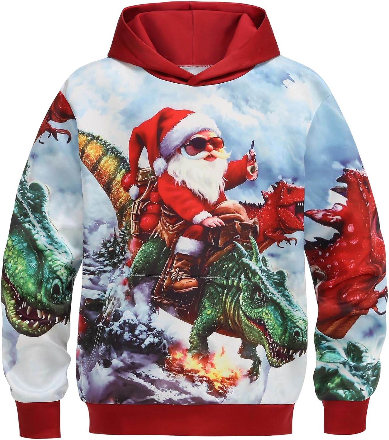 Cozy Hooded Sweatshirt for Festive Kids