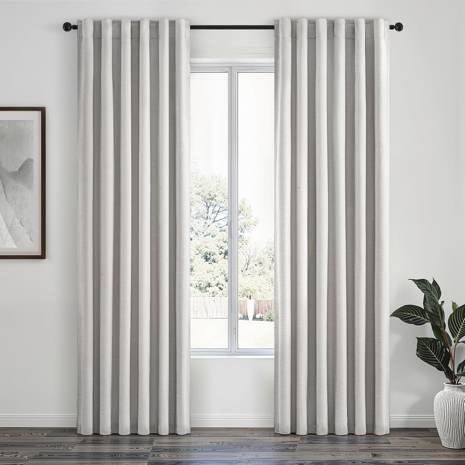 Topfinel 100% Blackout Curtains for Living Room 90 Inches Long