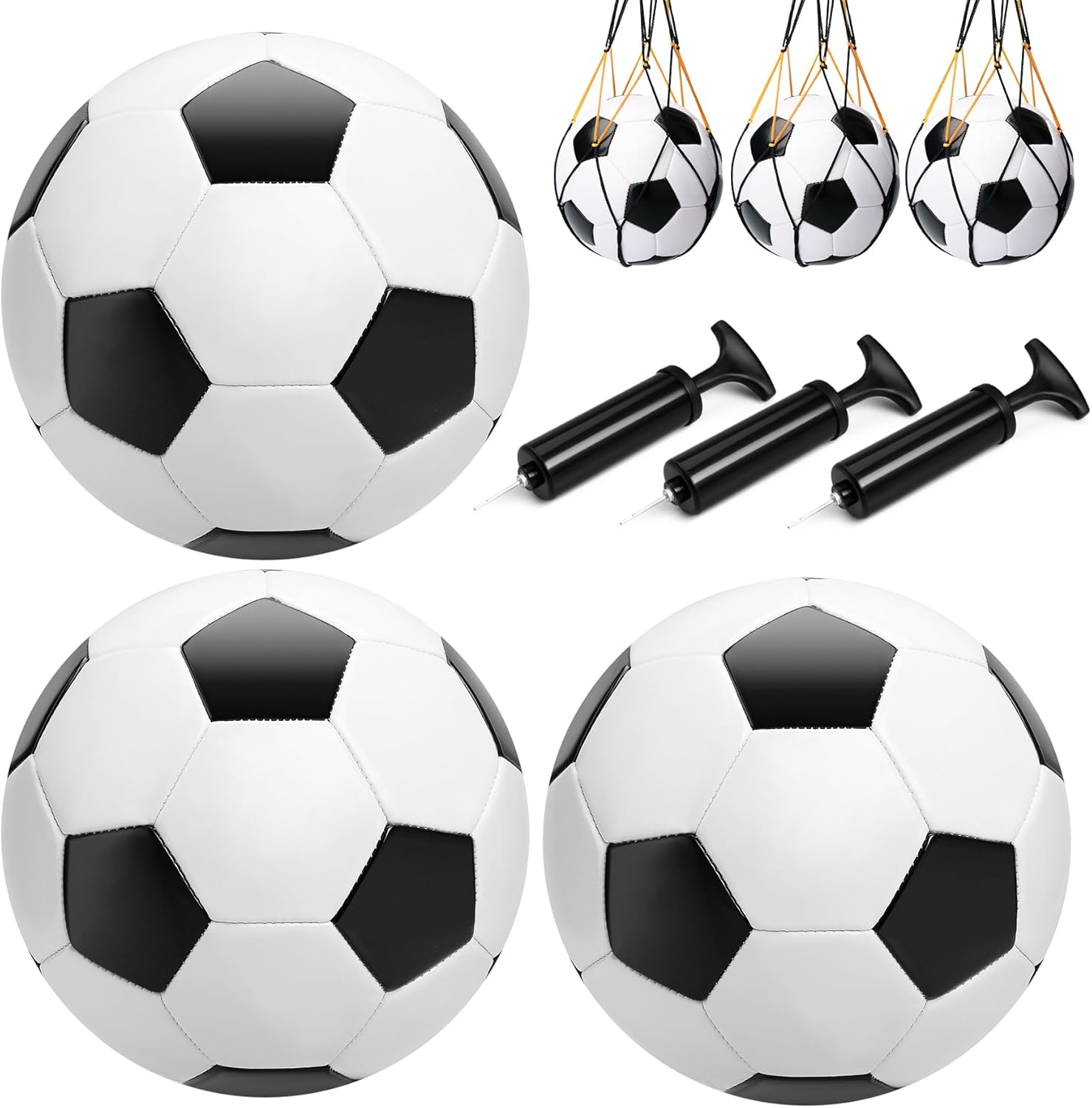 Soccer Ball Size 2 3 4 5 with Pump for Kids and Adults