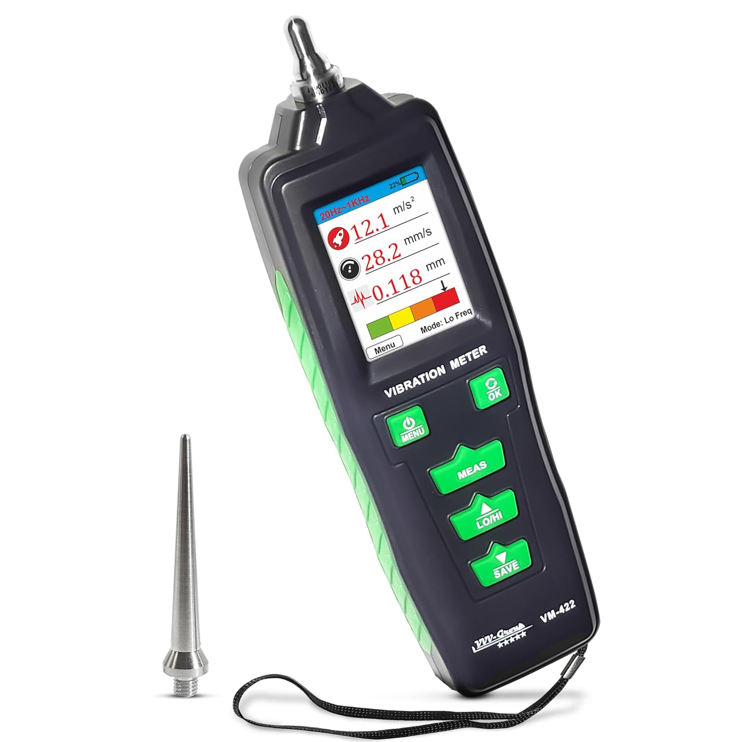 VM-422 Digital Vibrometer for Accurate Vibration Measurement