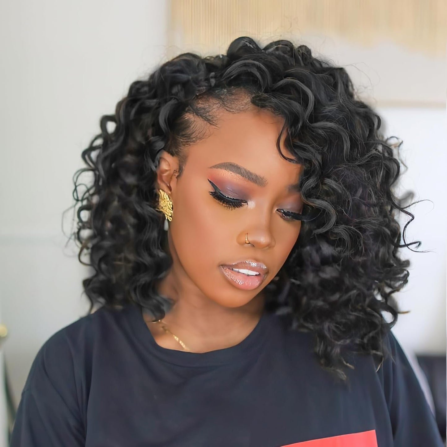 Toyotress Ocean Wave Crochet Hair - 12 Inch Natural Black Braids