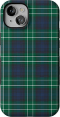 Casely iPhone 15 Plus Case Spruce - Holiday Dark Plaid Protection