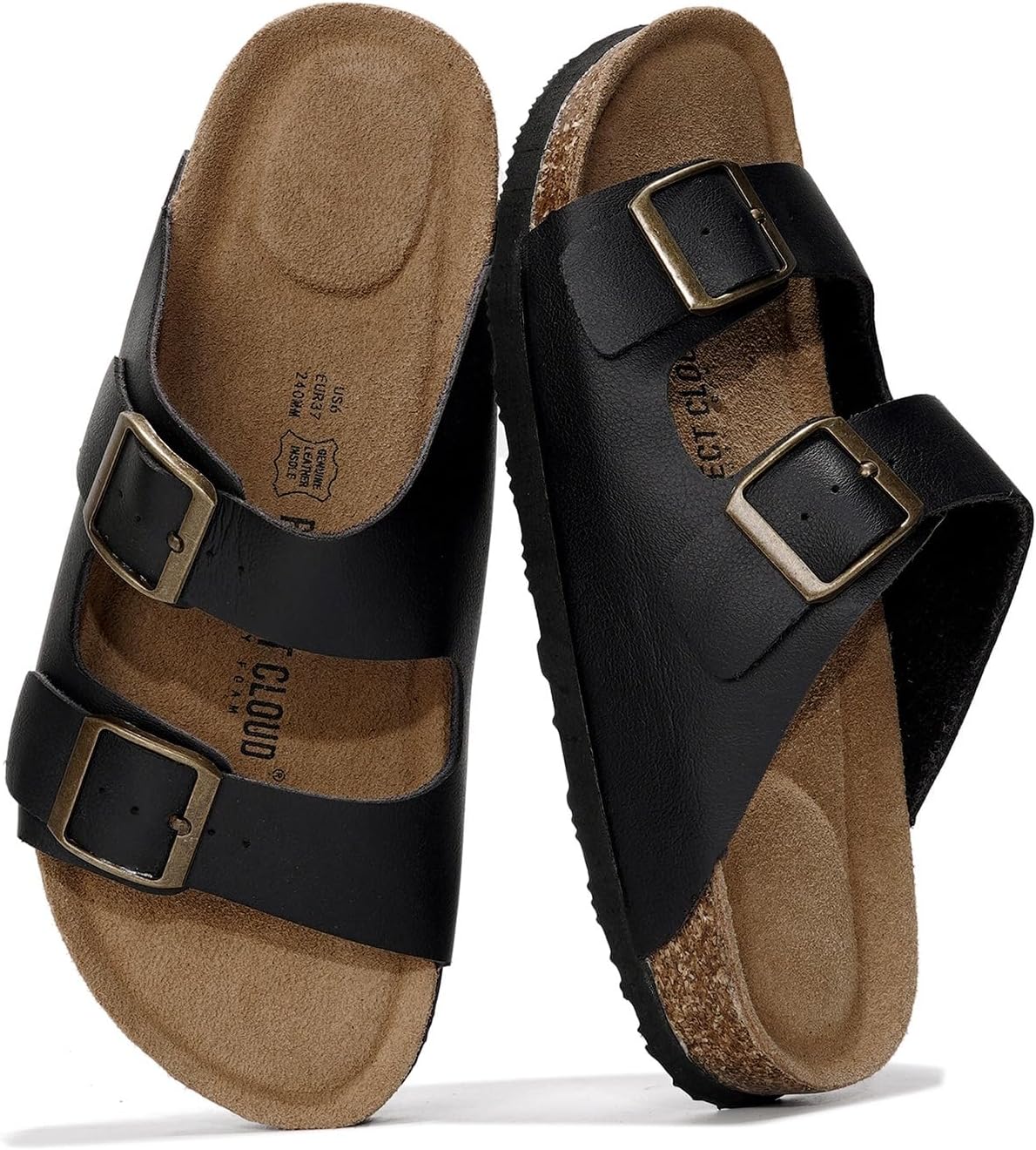 Project Cloud Genuine Leather Flat Sandals for Women 2025