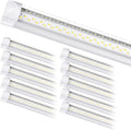 8Ft LED Shop Light Fixture 100W 15000LM 6500K - Bright Linkable 8 ft