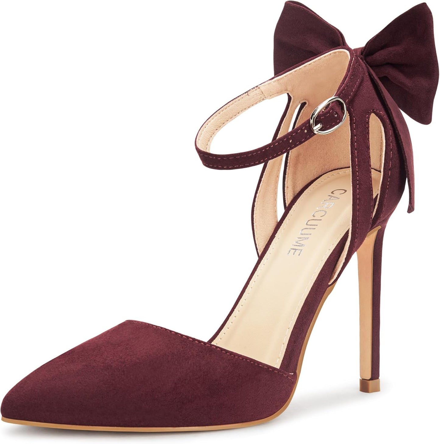 Carcuume Women's Closed Toe Heels with Bow for Every Occasion
