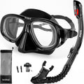 Nearsighted Snorkel Gear Nearsighted Dry Snorkel Mask Set - Clear 0,-2