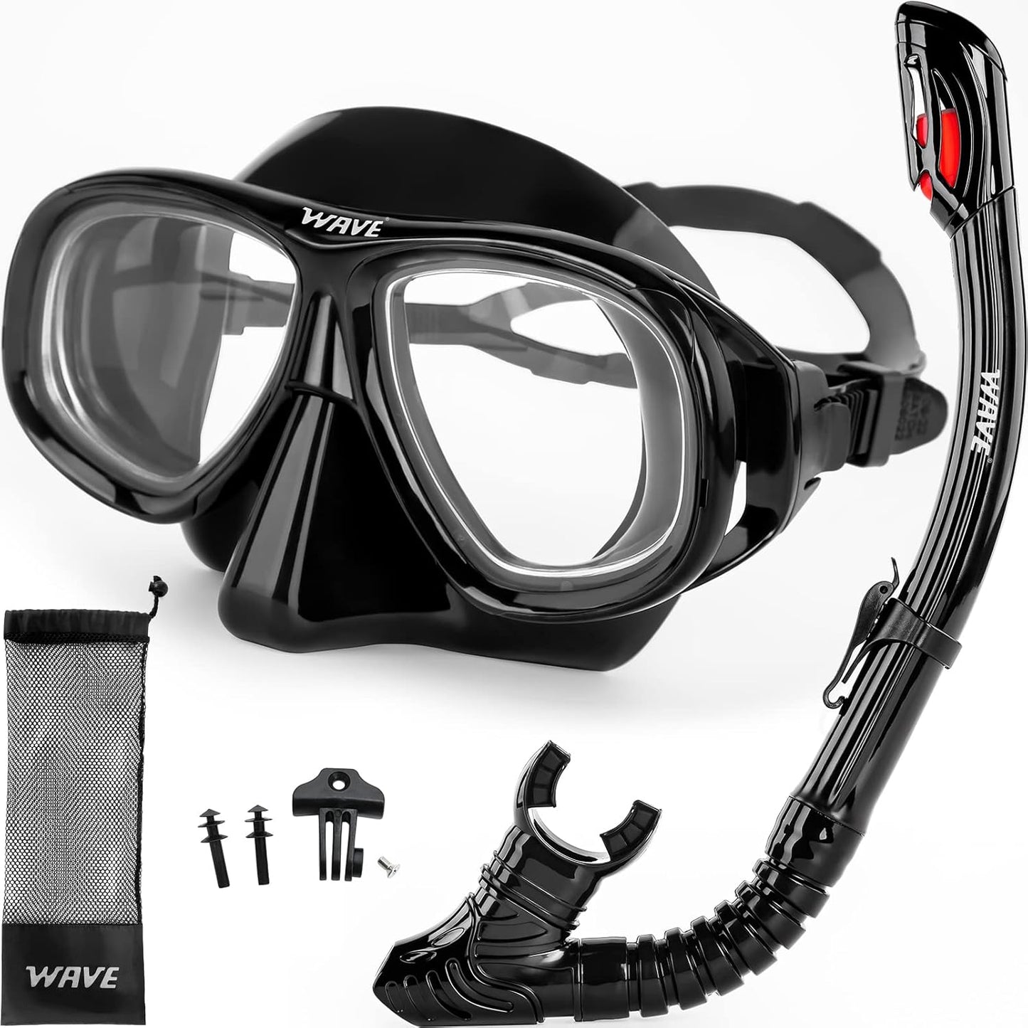 Nearsighted Snorkel Gear Set for Adults and Youth by WAVE