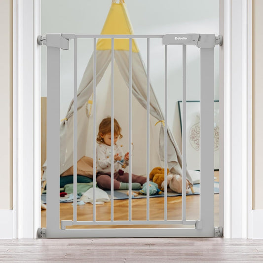 BABELIO 27-29.5 inch Easy Install Baby Gate - Perfect for Small Spaces!