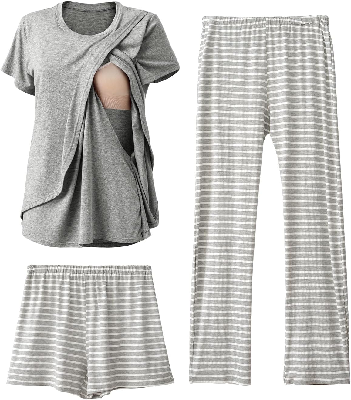 Postpartum Nursing Pajamas Set for Comfortable Breastfeeding
