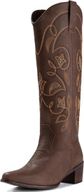 Cowboy Boots For Women Pointy Toe Mid Calf Boots - Stylish Comfort IUV