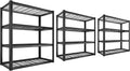 40in W Garage Shelving 3 Pack - Heavy Duty 2240LB Capacity