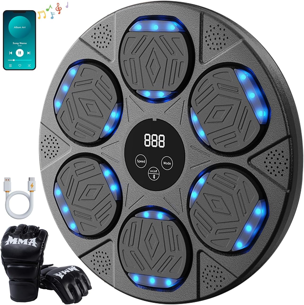 JORAKI Bluetooth Wall-Mounted Music Boxing Machine