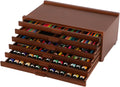 Walnut 6-Drawer Art Supply Storage Organizer - Beech Wood Box