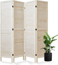 Louvered Wood Room Dividers for Home Office and Bedroom Privacy
