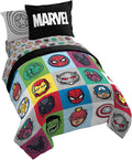 Marvel Avengers Pop 7 Piece Full Size Bed Set - Soft Fade Resistant