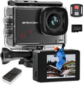 Apexcam Action Camera 4K 60FPS with 128GB Card - Compact Sports Cam