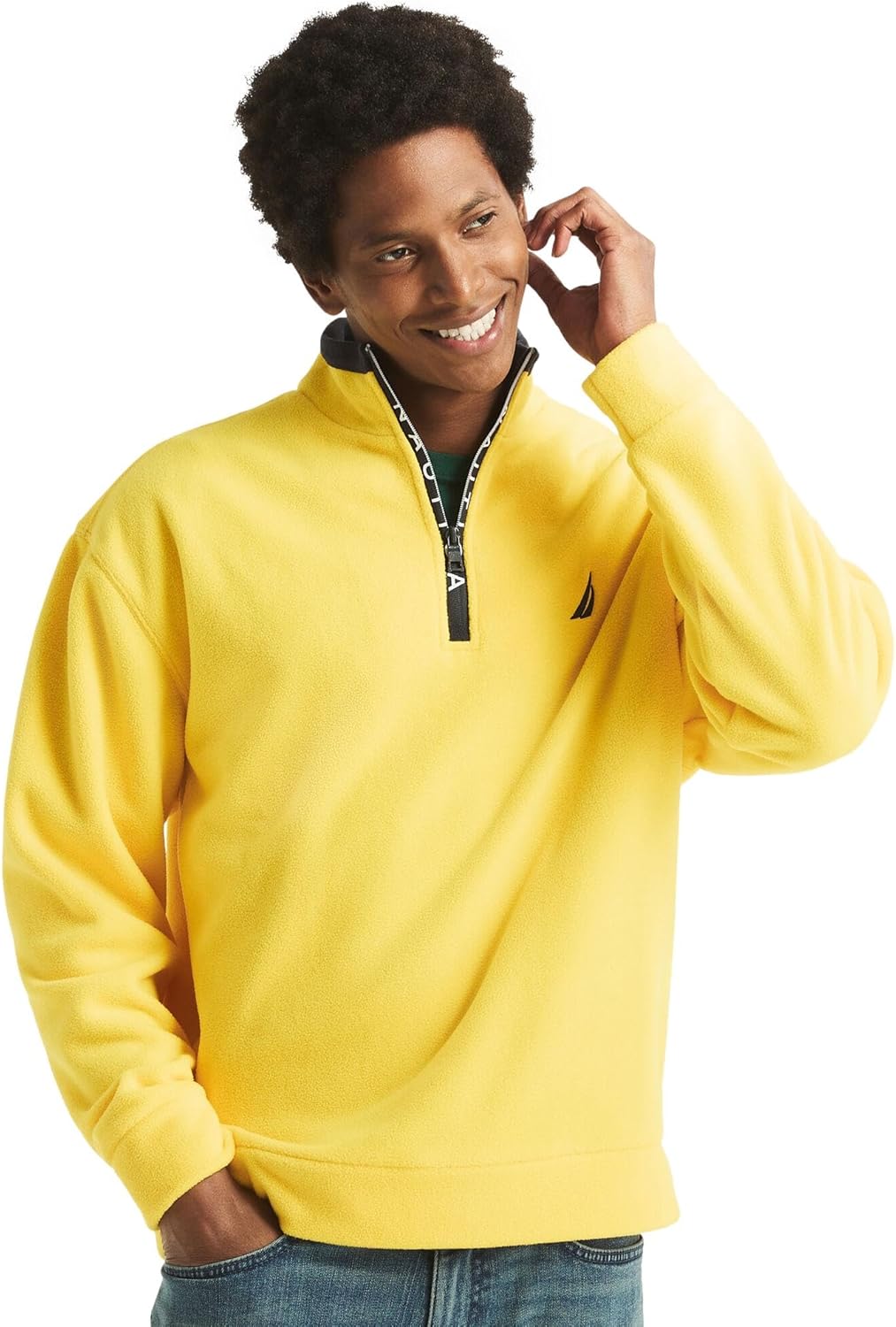 NAUTICA Men's Cozy Fleece 1/4 Zip Sweatshirt