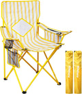 Nazhura 2 Pack Folding Camping Chair with Cooler Pouch and More