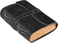 Leather Bound Journal - Vintage 11.5in x 8.5in Blank Paper Notebook