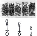 Fly Fishing Snaps Twist Clips 150-Pack - Quick Change Lure Snaps