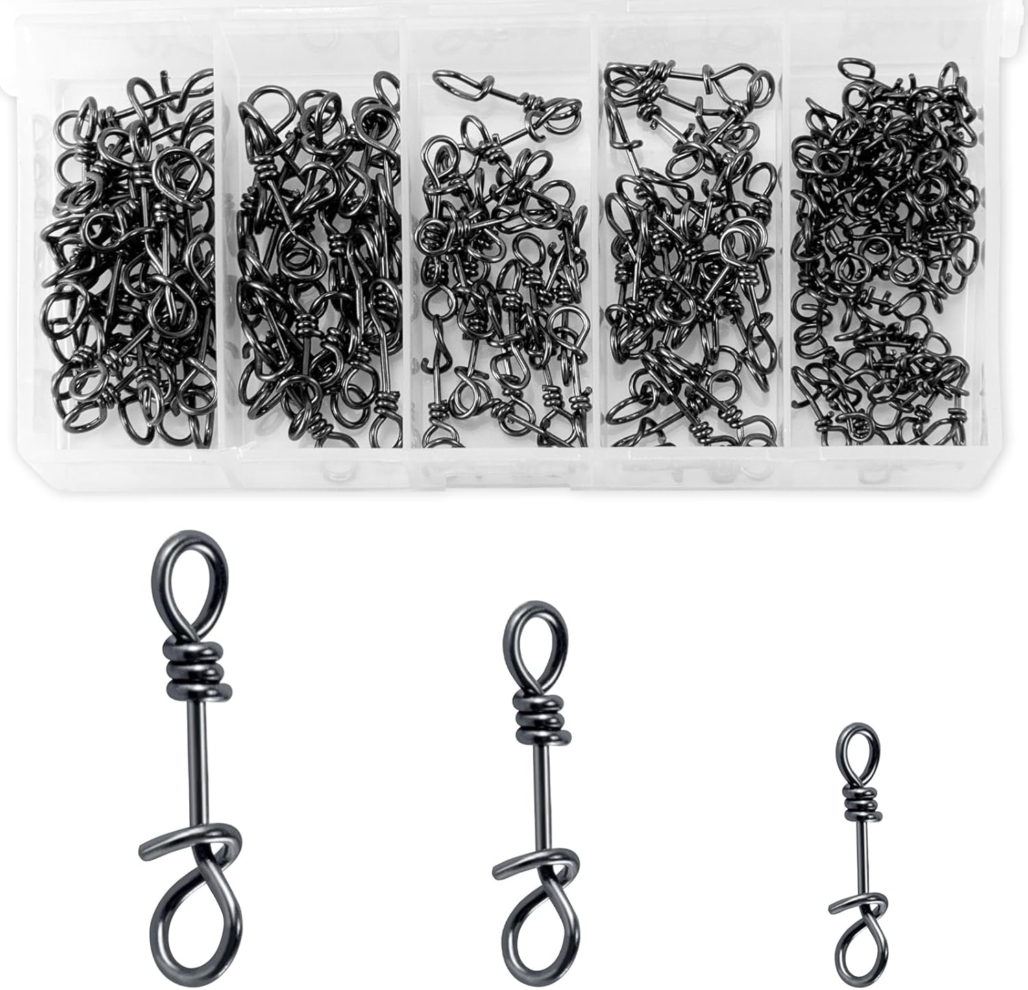 Alwonder 150-Pack Quick Change Fishing Snaps