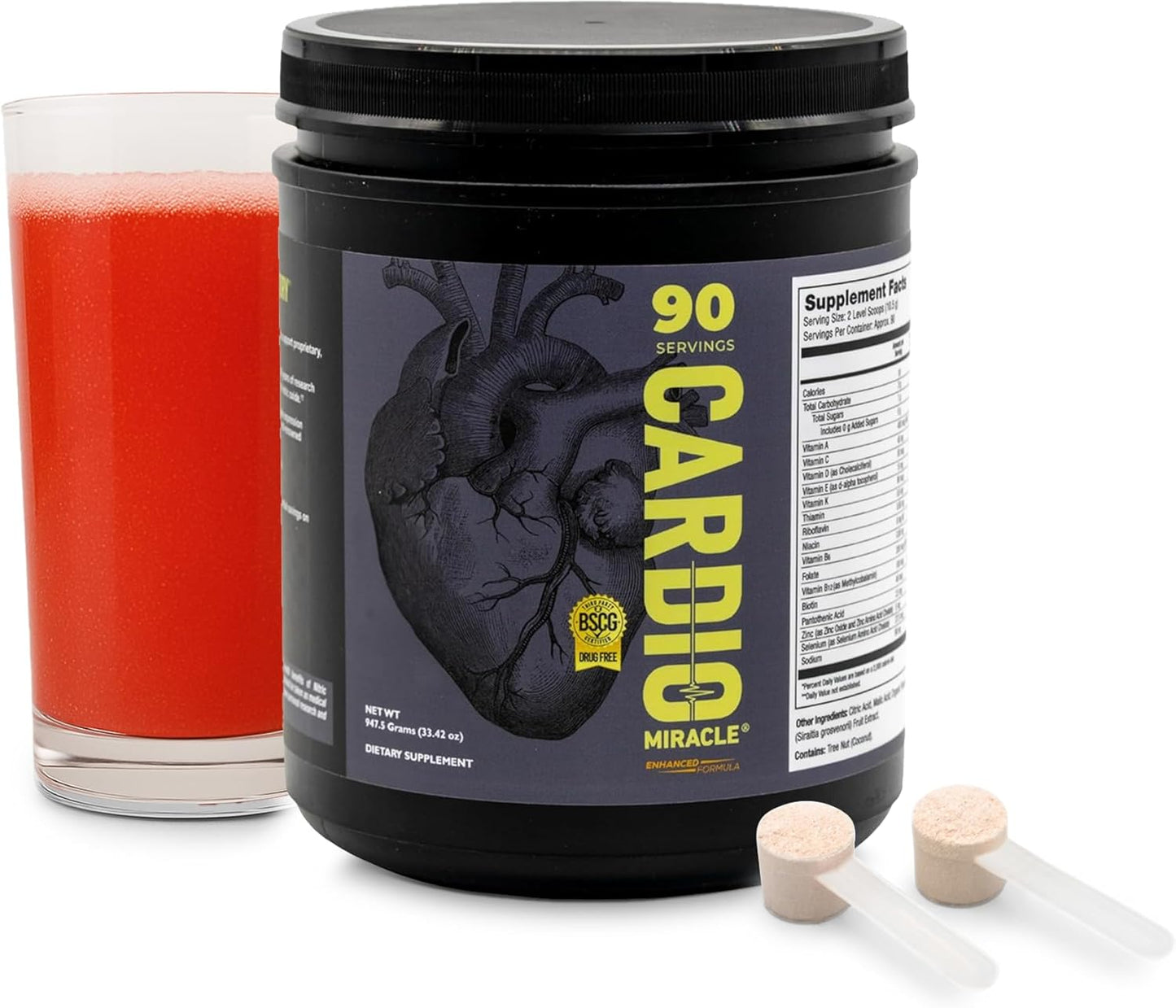 Cardio Miracle Nitric Oxide Supplement for Heart Health & Energy