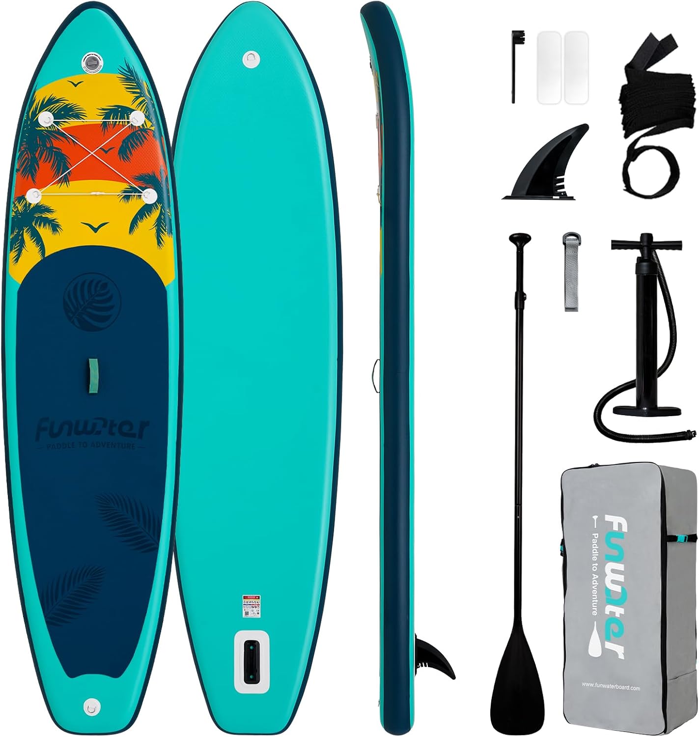FunWater Inflatable Paddle Board for All Skill Levels and Ages