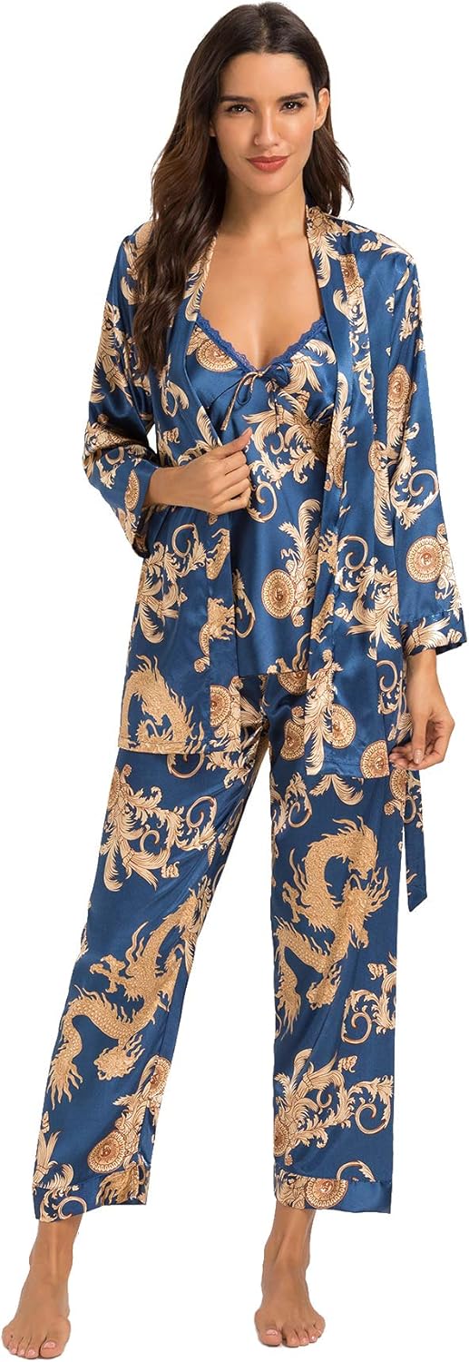 Escalier Women's Silk Satin Pajamas Set for Luxurious Comfort