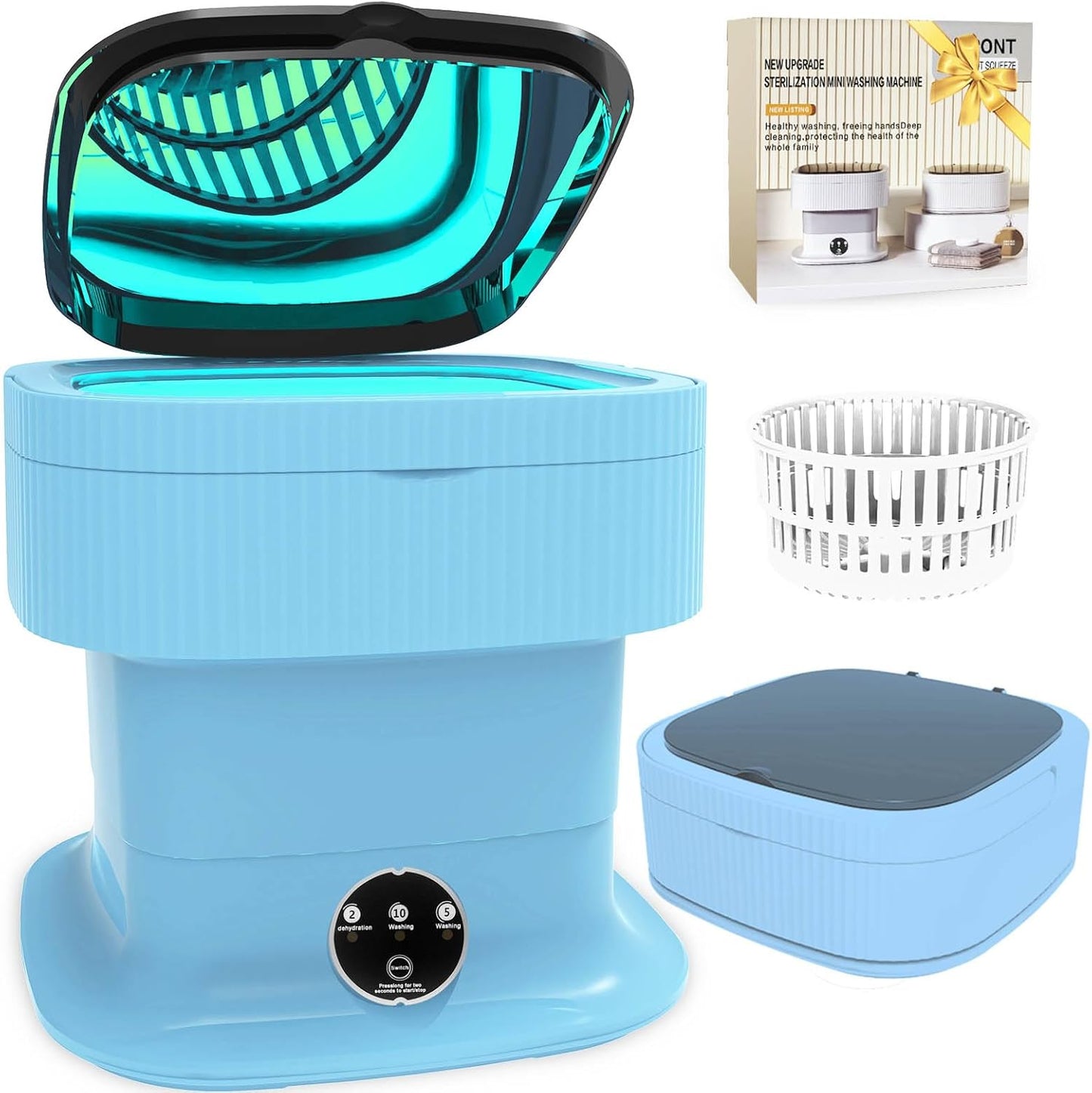 Portable Washing Machine 16L Mini Washer for Travel and Home